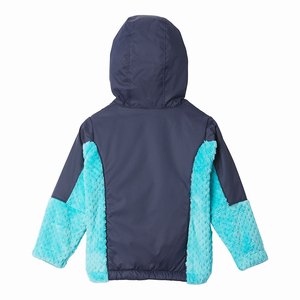 Columbia Fire Side™ Sherpa Hybrid Full-Zip Flickor Marinblå (VZMCG9685)